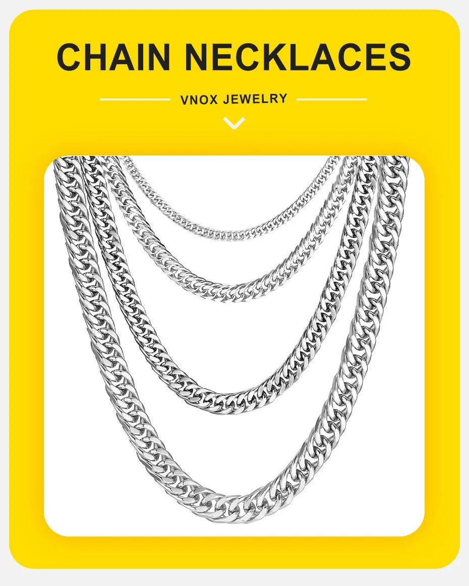 CHAIN NECKLACES 3/5/7/9mm CLB