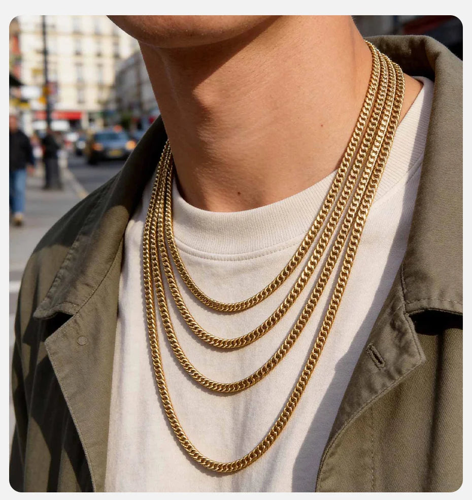 CHAIN NECKLACES 3/5/7/9mm CLB