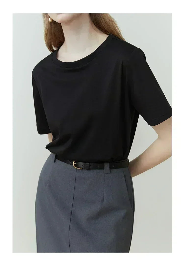 100% pure cotton men's luxurious brand letter print T-shirt, short-sleeved T-shirt, high-quality men's clothing, streetwear