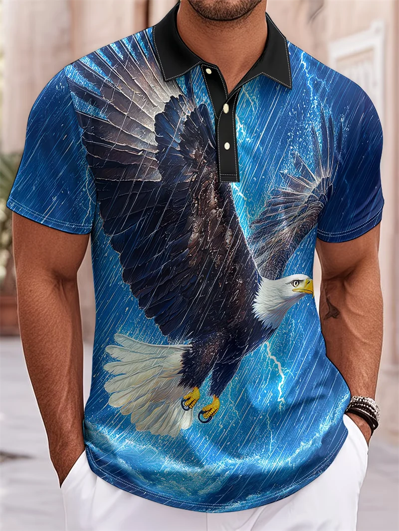 Lightning Strike Bald Eagle Polo