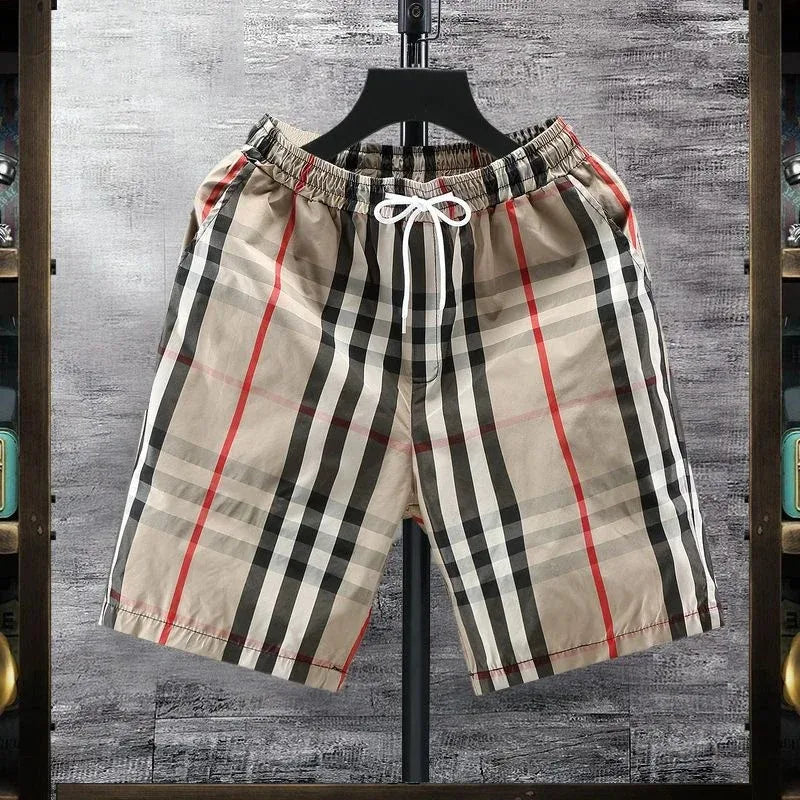 Bermuda Masculina CLB – Listrada Clássica, Secagem Rápida, Leve e Estilosa para o Verão 🌴