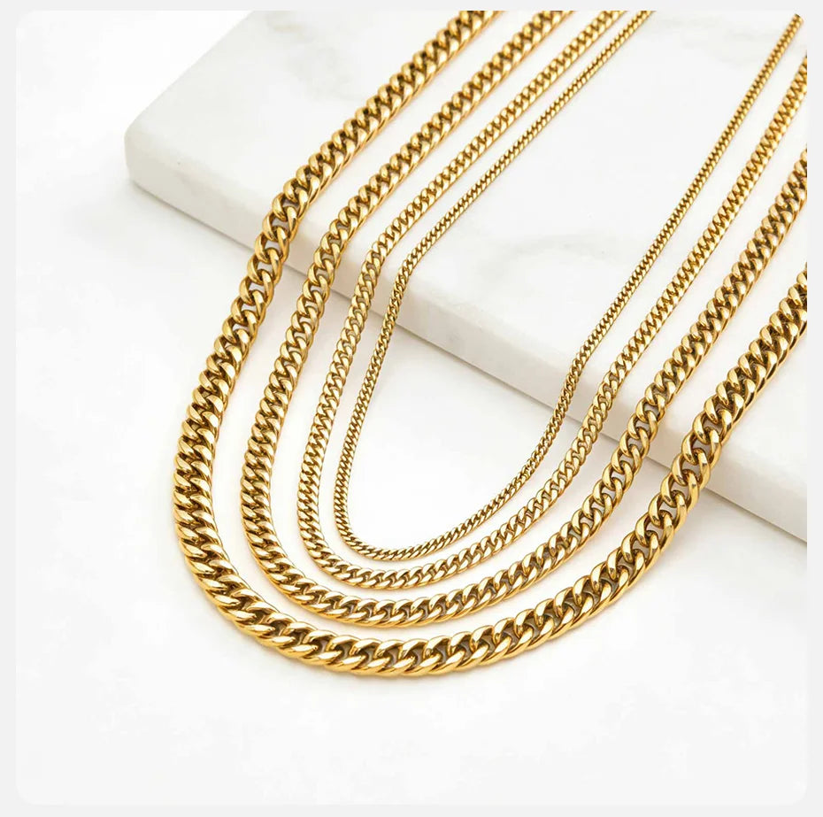 CHAIN NECKLACES 3/5/7/9mm CLB