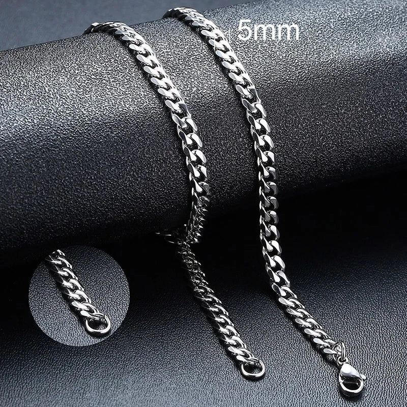 CHAIN NECKLACES 3/5/7/9mm CLB