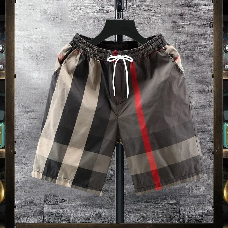 Bermuda Masculina CLB – Listrada Clássica, Secagem Rápida, Leve e Estilosa para o Verão 🌴