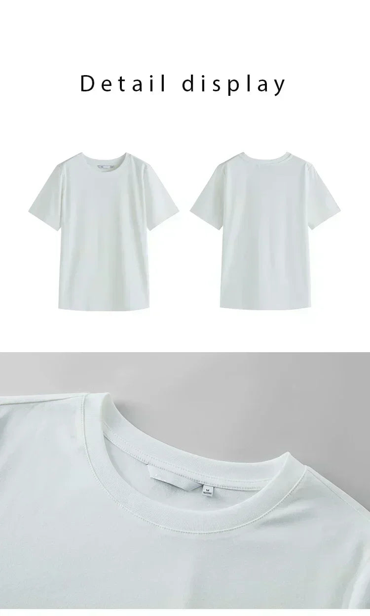 100% pure cotton men's luxurious brand letter print T-shirt, short-sleeved T-shirt, high-quality men's clothing, streetwear