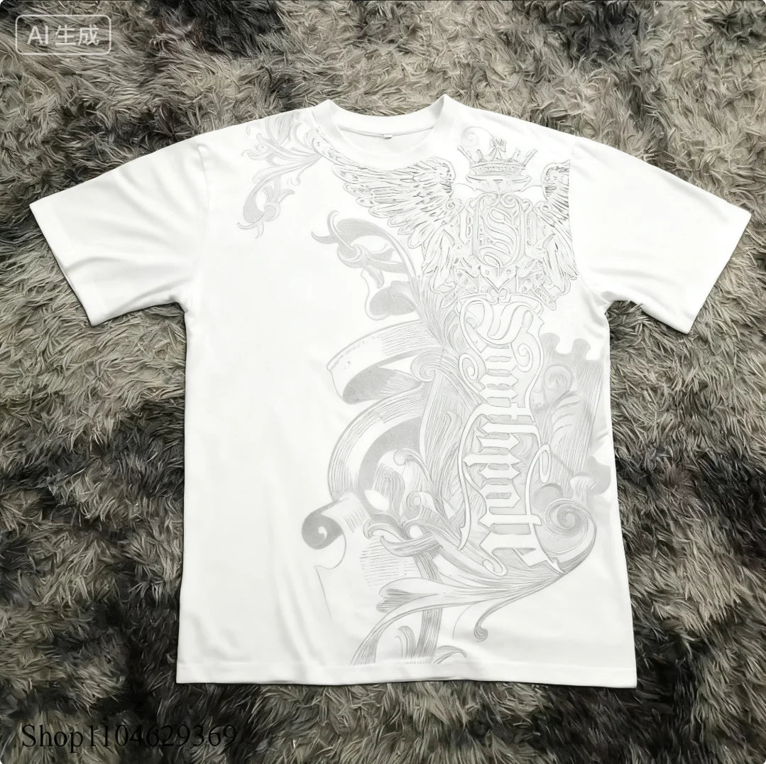 Classic Y2K Gothic Style T-shirt Print Oversized