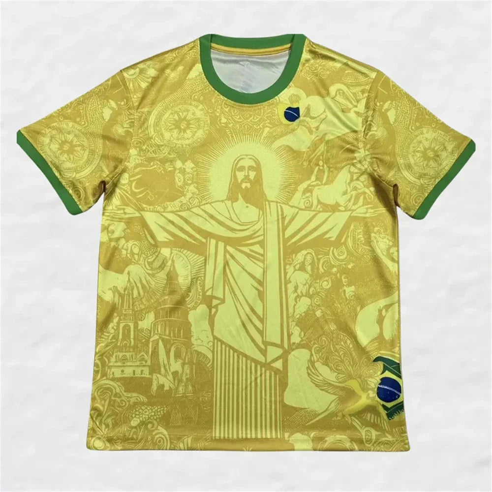 Camiseta de Entrenamiento de Fútbol de Verano Edición Especial Brasil