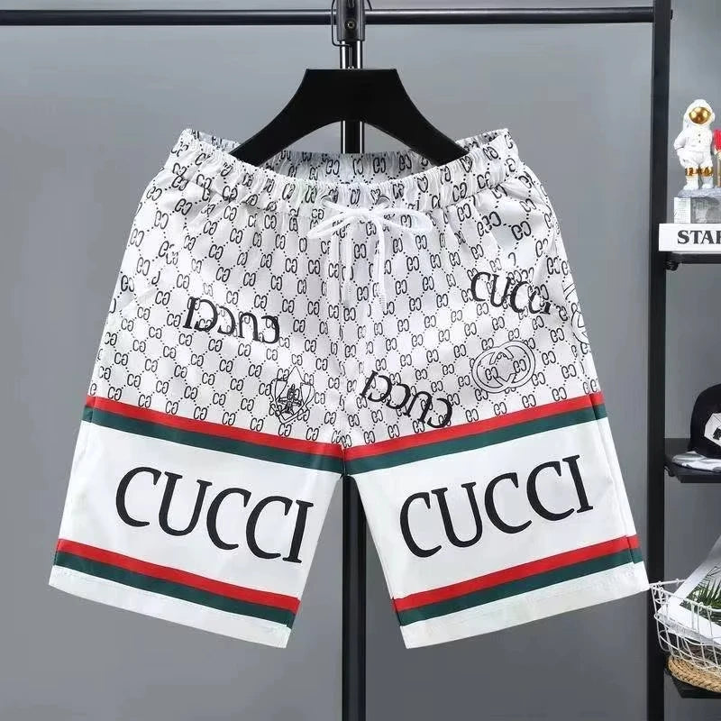 Bermuda Masculina CLB – Listrada Clássica, Secagem Rápida, Leve e Estilosa para o Verão 🌴